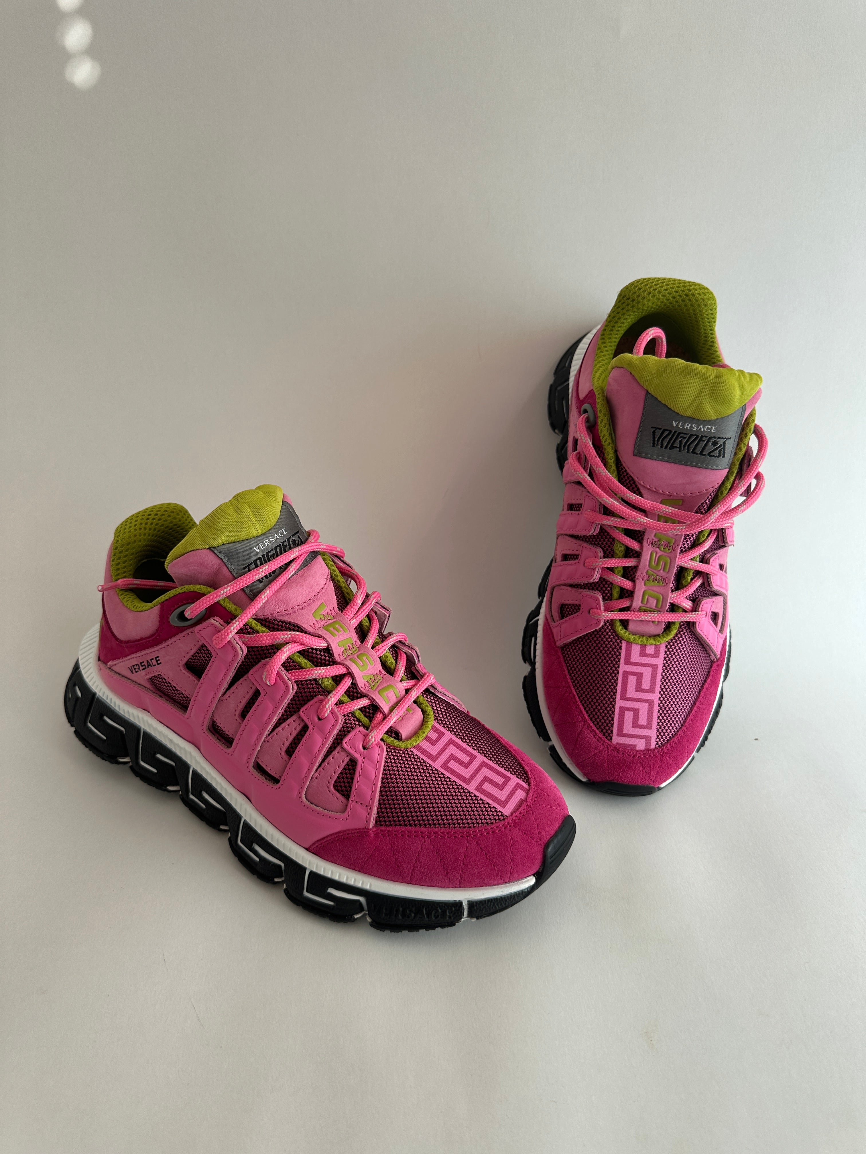 Versace TPink Sneakers with Greca Sole – Luxury Sport Model