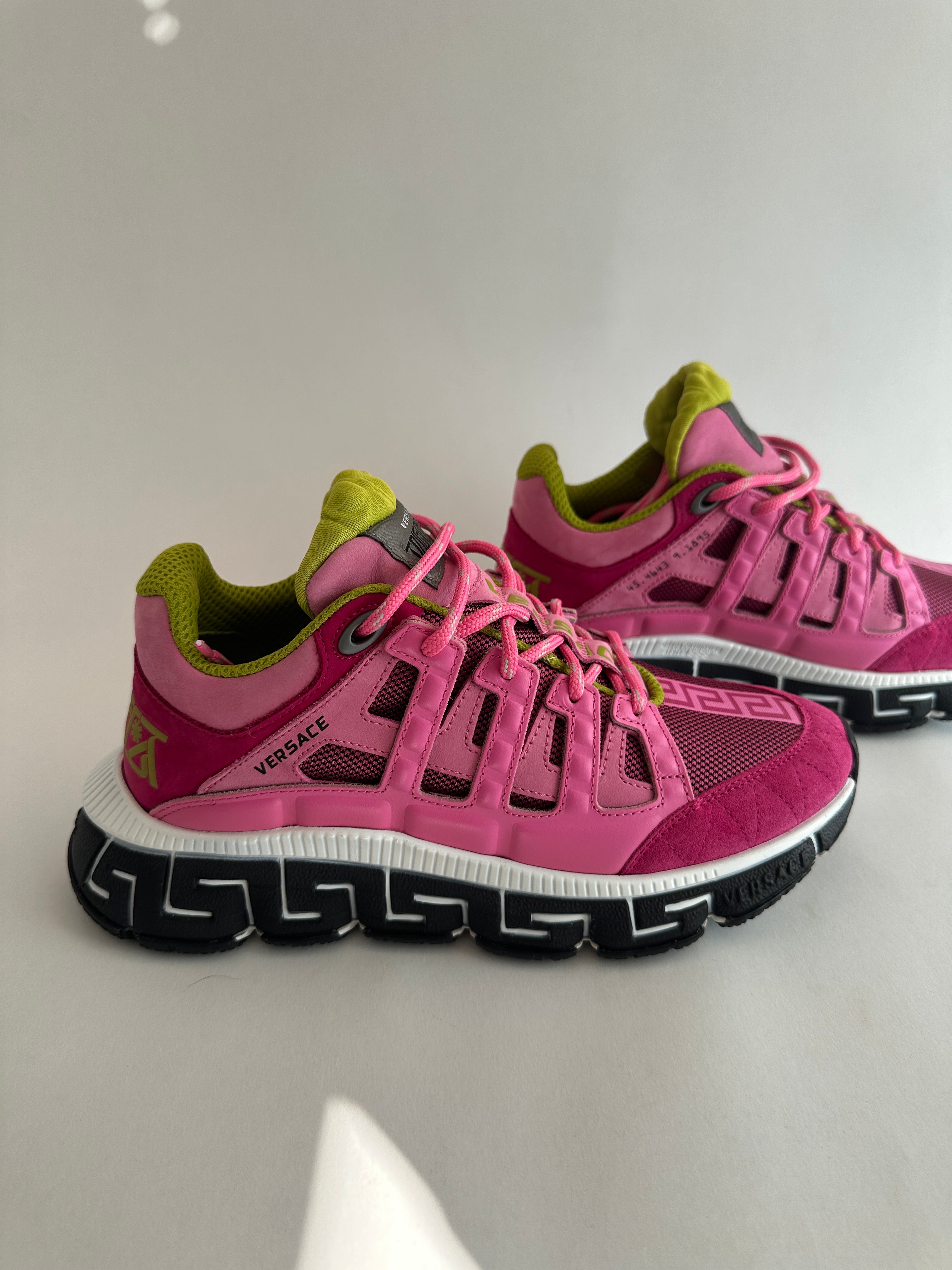 Versace TPink Sneakers with Greca Sole – Luxury Sport Model