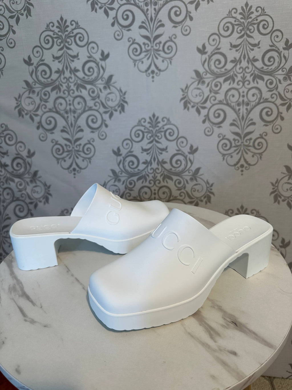 Gucci Papuci Platform cu Logo