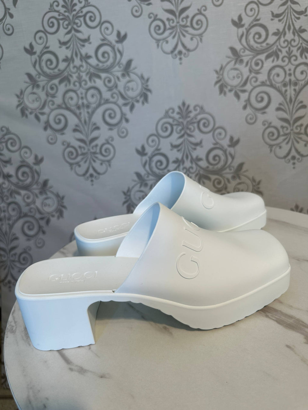 Gucci Papuci Platform cu Logo