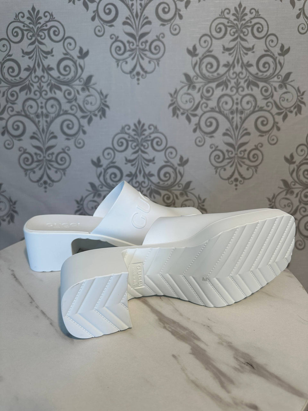 Gucci Papuci Platform cu Logo