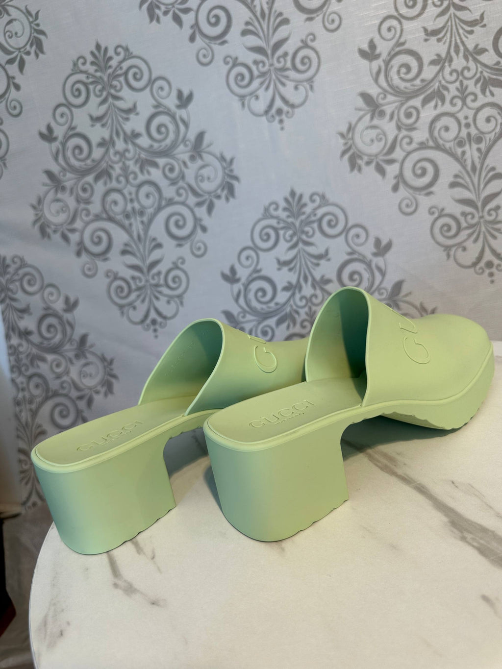 Gucci Papuci Platform cu Logo